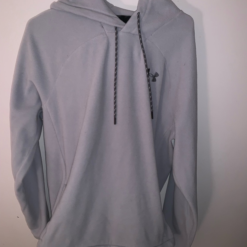 Under armour grey polartec hoodie size M mens
